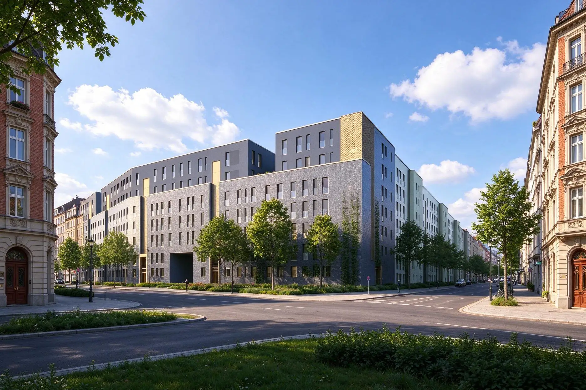 TGA-Referenzprojekt Die Welle in Köln mit moderner Gebäudearchitektur